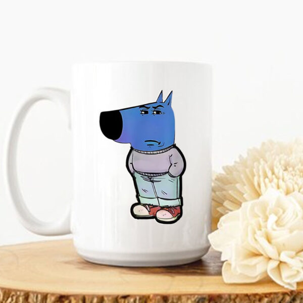 A blue Chill Guy I Am Just A Chill Guy Funny Mug