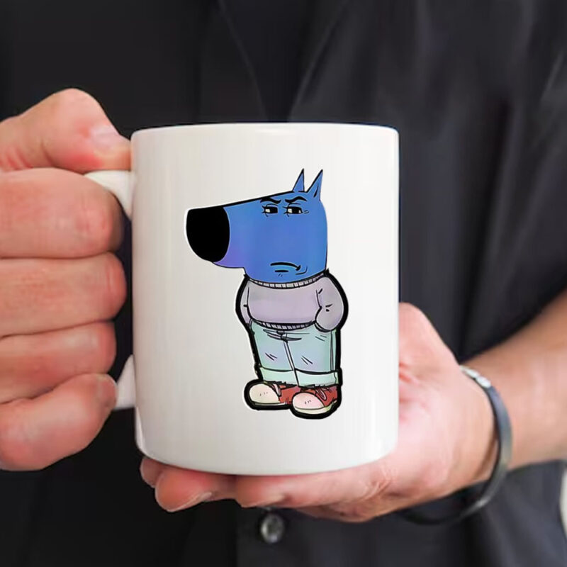 A blue Chill Guy I Am Just A Chill Guy Funny Mug2