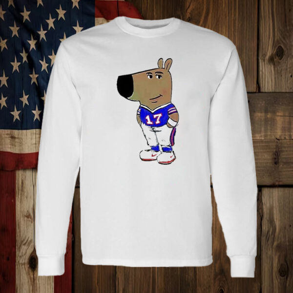 Awesome Chill Guy Dog Buffalo Bills T-Shirt