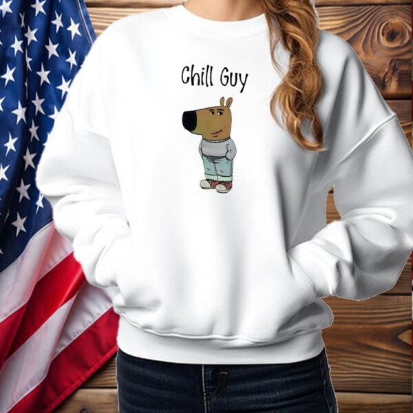 Chill Guy Meme Shirt Funny Dog Cartoon Shirt ,Sweatshirt ,Hoodie2