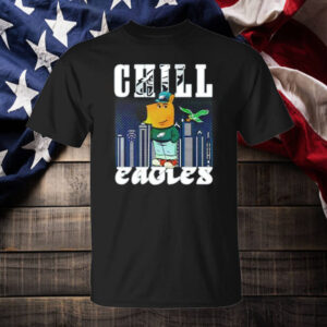 Chill guy dog Philadelphia Eagles T-Shirt2