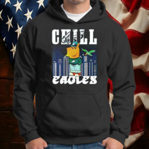 Chill guy dog Philadelphia Eagles T-Shirt5