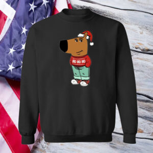 Chill guy with Santa hat ho ho ho sweater Christmas T-Shirt