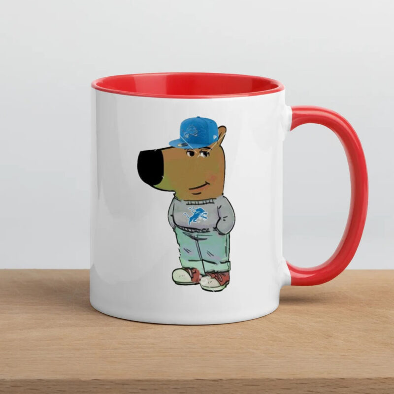 Detroit Lion chill guy meme Mug5