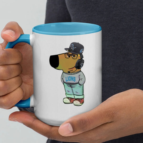 Detroit Lions Chill Guy Meme Mug1