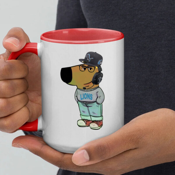 Detroit Lions Chill Guy Meme Mug6