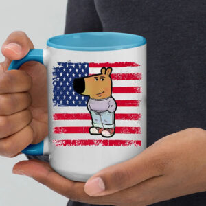 I Am Just A Chill Guy USA flag funny chill guy meme Mug1