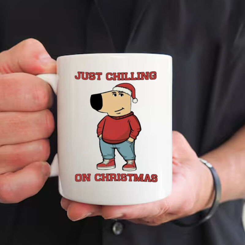 Just chilling on the Christmas Chill guy Mug2