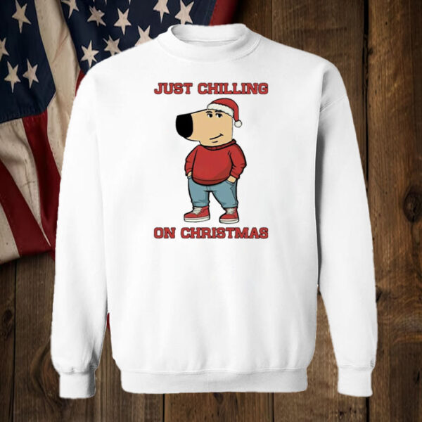 Just chilling on the Christmas Chill guy T-Shirt