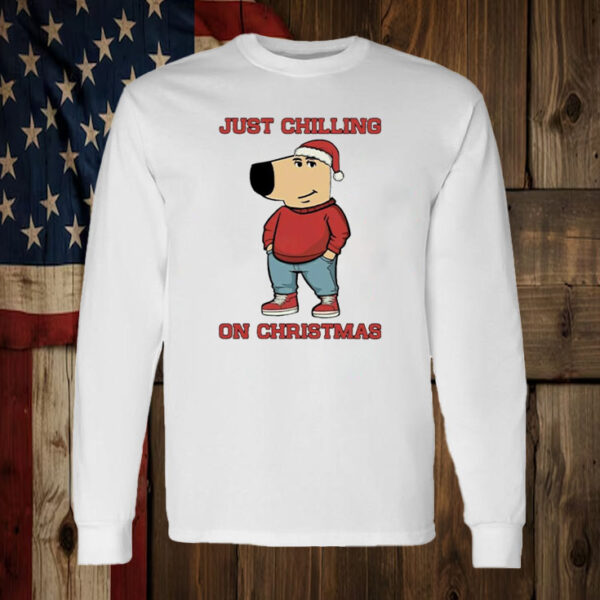 Just chilling on the Christmas Chill guy T-Shirt1