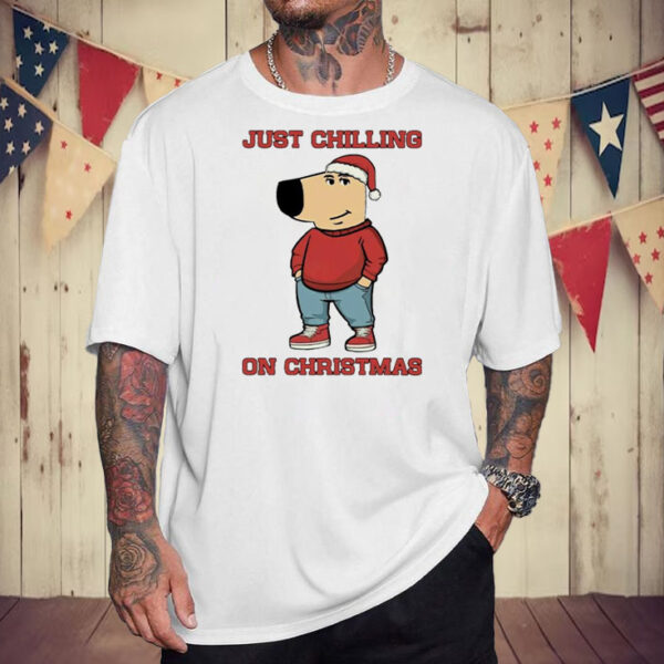 Just chilling on the Christmas Chill guy T-Shirt5