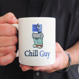 Mac OS Retro Computer Chill Guy Dog Meme Parody Mug1