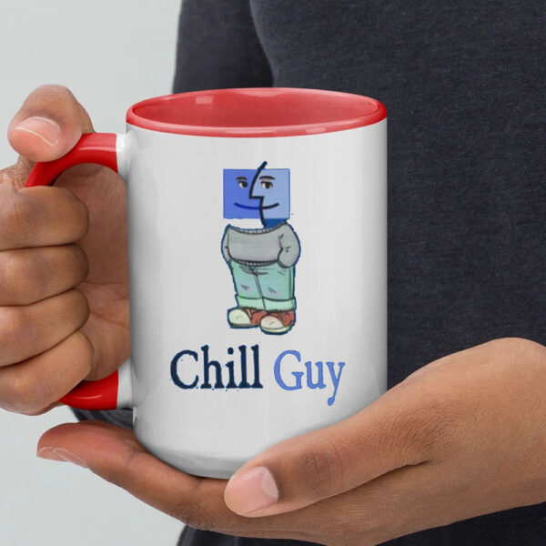 Mac OS Retro Computer Chill Guy Dog Meme Parody Mug2