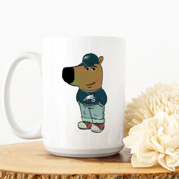 Philadelphia Eagles chill guy meme Mug