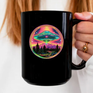 80s Neon UFO Mug