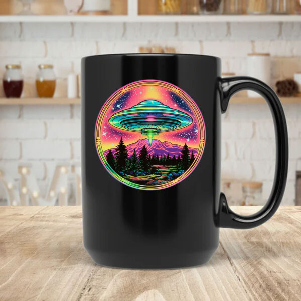 80s Neon UFO Mug