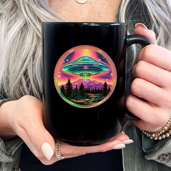 80s Neon UFO Mug