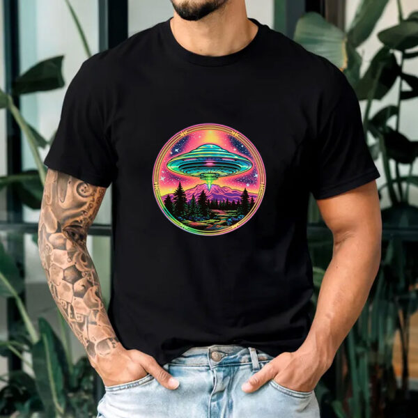 80s Neon UFO T-Shirt