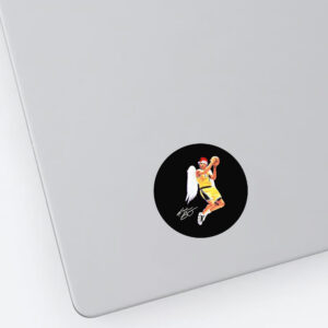 Angel Kobe christmas signature Sticker