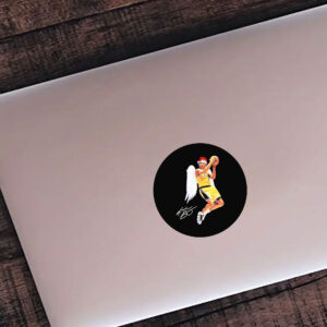 Angel Kobe christmas signature Sticker