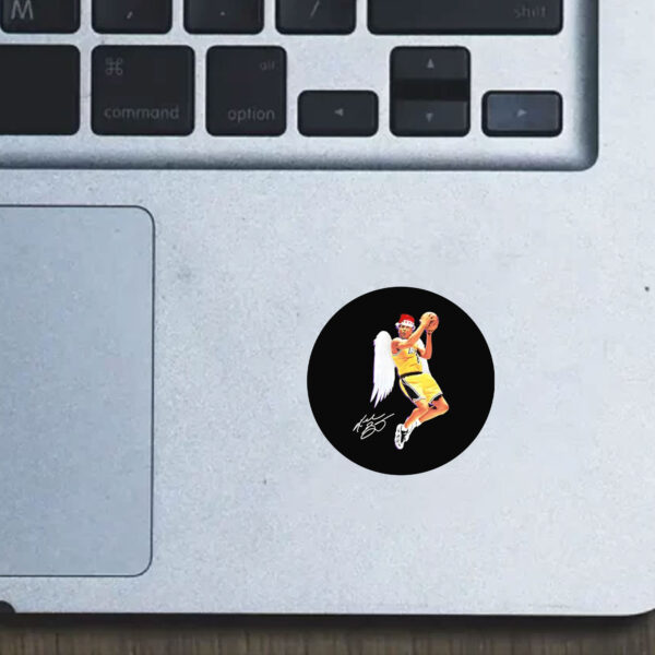 Angel Kobe christmas signature Sticker