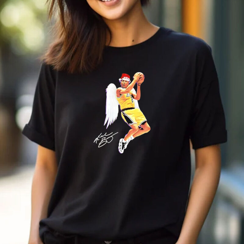 Angel Kobe christmas signature T-shirt