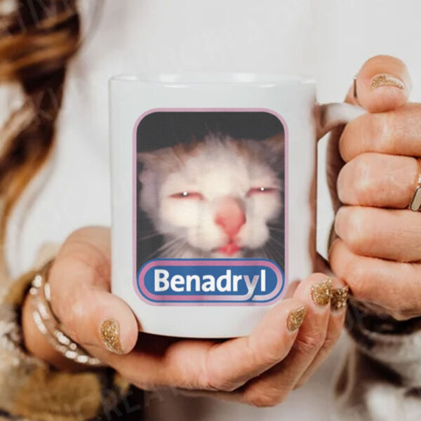 Benadryl Meme Cat Benny Cute Mug