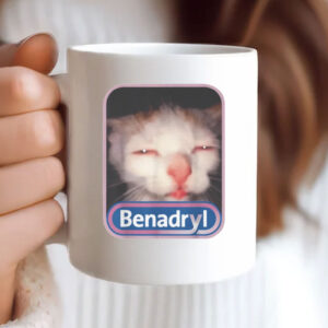 Benadryl Meme Cat Benny Cute Mug