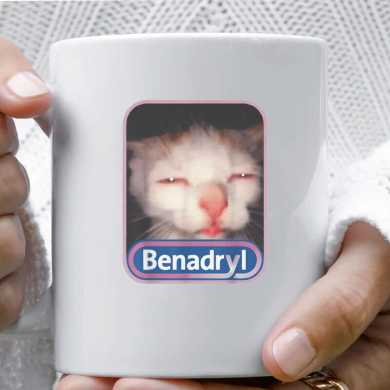 Benadryl Meme Cat Benny Cute Mug