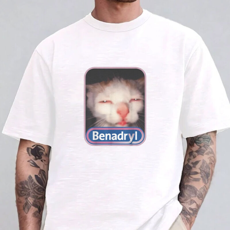 Benadryl Meme Cat Benny Cute T-Shirt