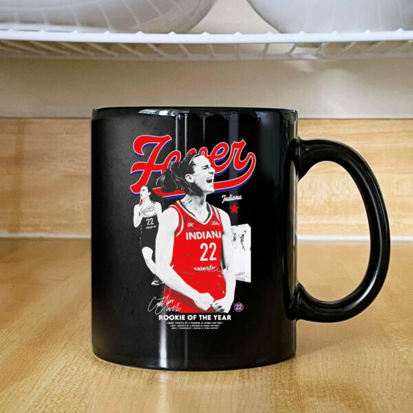 Caitlin Clark Indiana Fever rookie of the year signature Mug