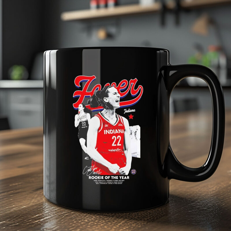 Caitlin Clark Indiana Fever rookie of the year signature Mug2