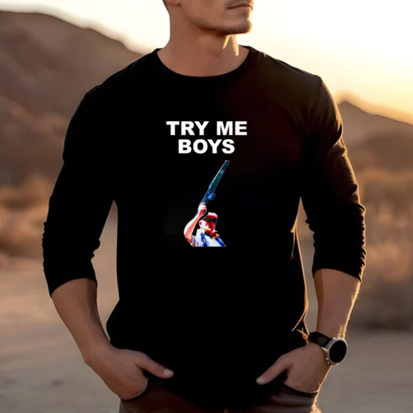 Carl Niehaus Try Me Boys T-Shirt Carl Niehaus Try Me Boys T-Shirt