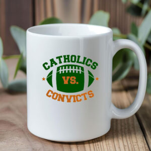 Catholics Vs Convicts Football Logo Mug