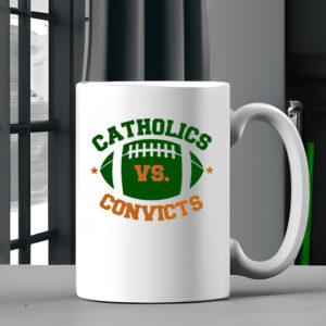 Catholics Vs Convicts Football Logo Mug