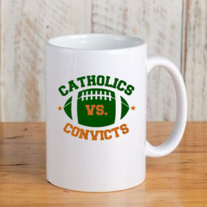 Catholics Vs Convicts Football Logo Mug