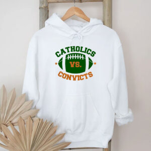 Catholics Vs Convicts Football Logo T-shirt