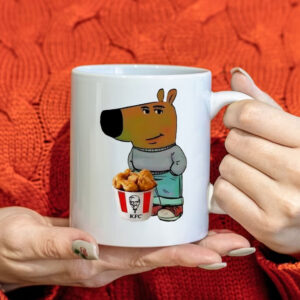 Chill Guy Dog KFC logo Mug