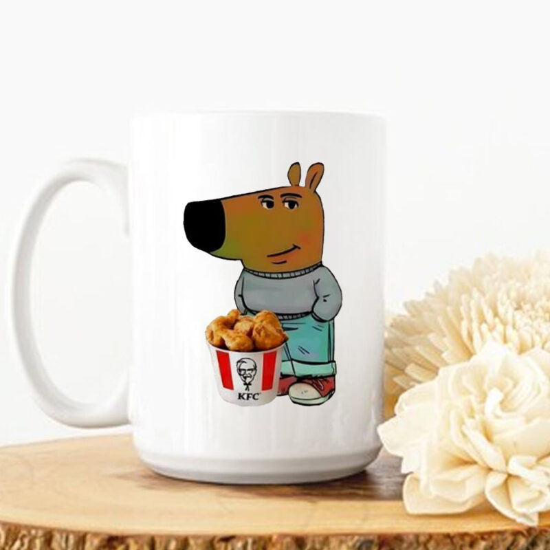 Chill Guy Dog KFC logo Mug6