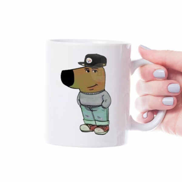 Chill Guy Dog Pittsburgh Steelers Mug1