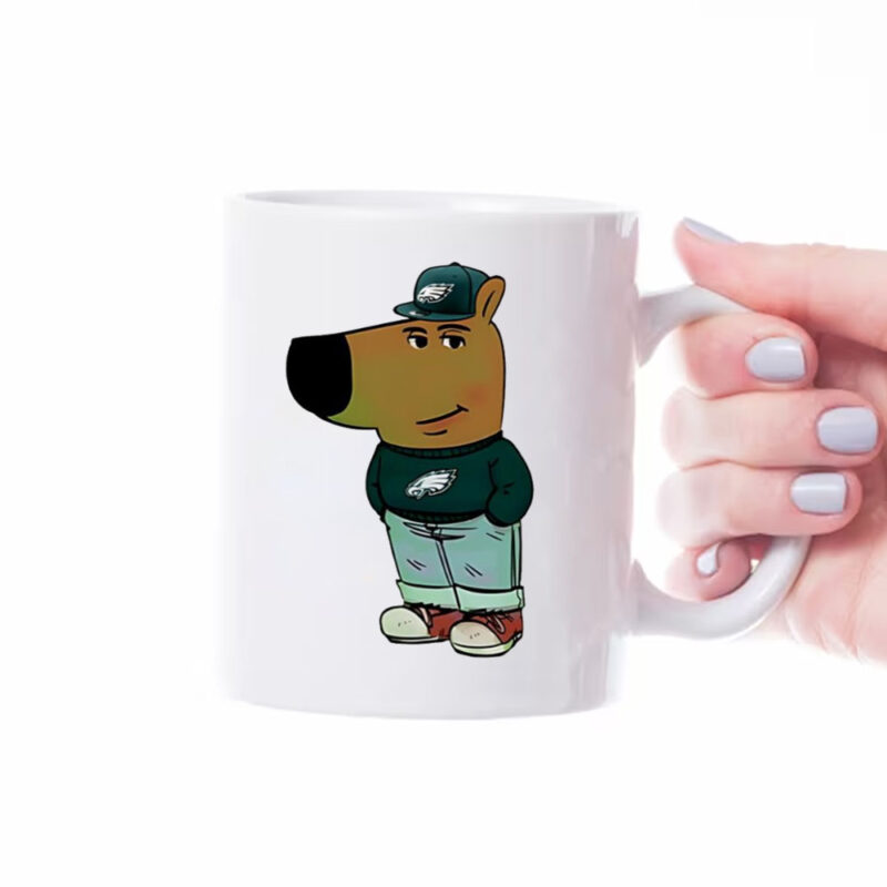 Chill Guy Philadelphia Eagles Fan Mug1