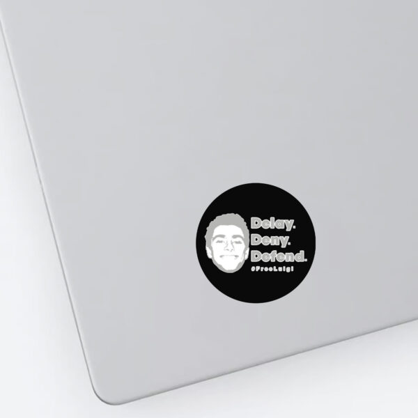 Delay Deny Defend Free Luigi Sticker