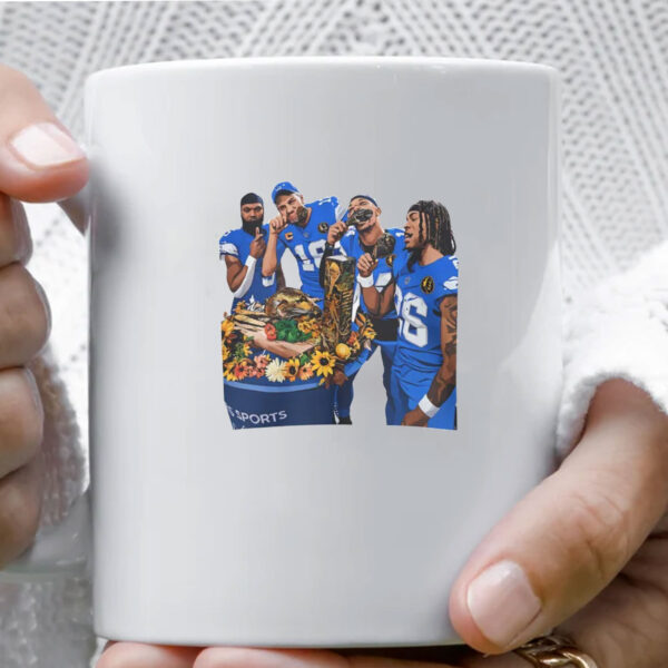 Detroit Football Funny Holiday Mug