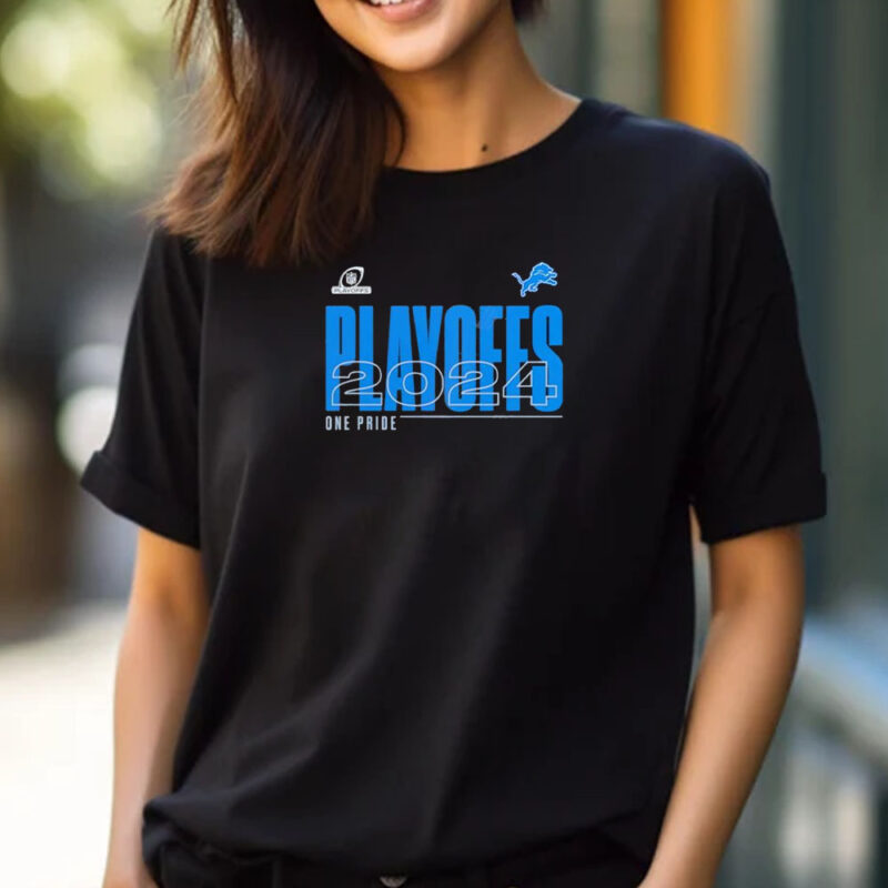 Detroit Lions 2024 One Pride Playoffs T-shirt