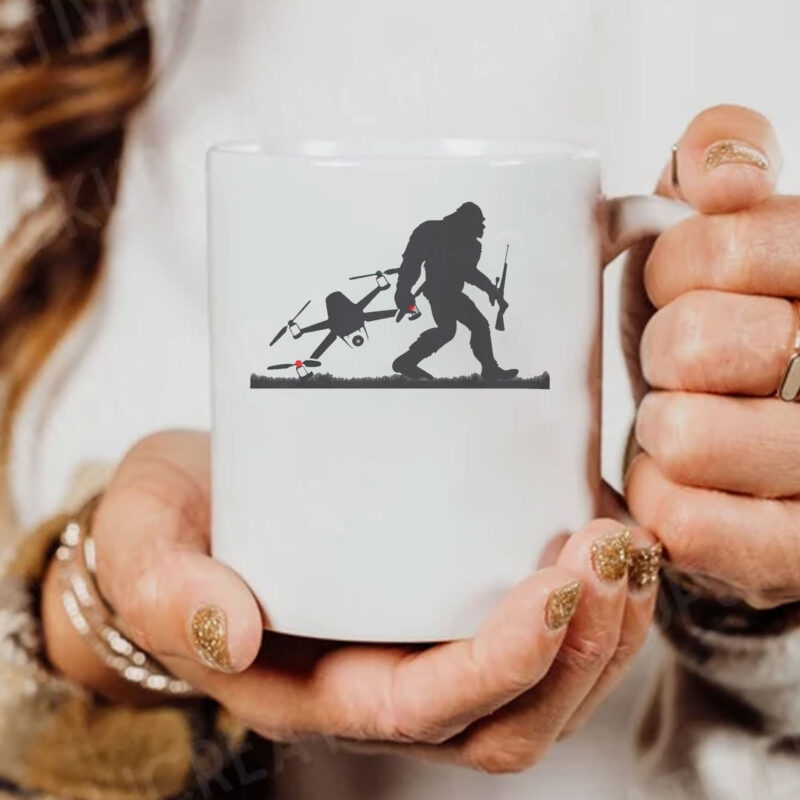 Drone Hunter Bigfoot New Jersey Mug