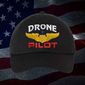 Drone Pilot with Wings Embroidered Dad Hat