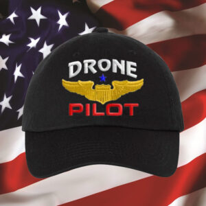 Drone Pilot with Wings Embroidered Dad Hat