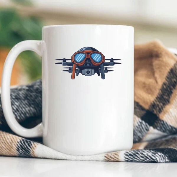 Drones Wearing Aviator Pilot Goggles on Mug