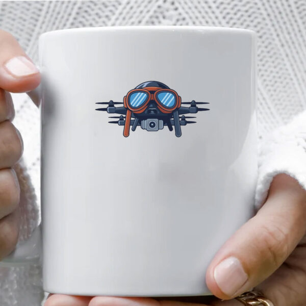 Drones Wearing Aviator Pilot Goggles on Mug