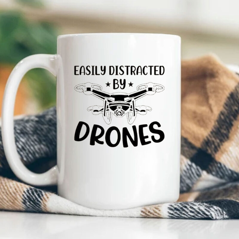 Easily Distracted by Drones Mug